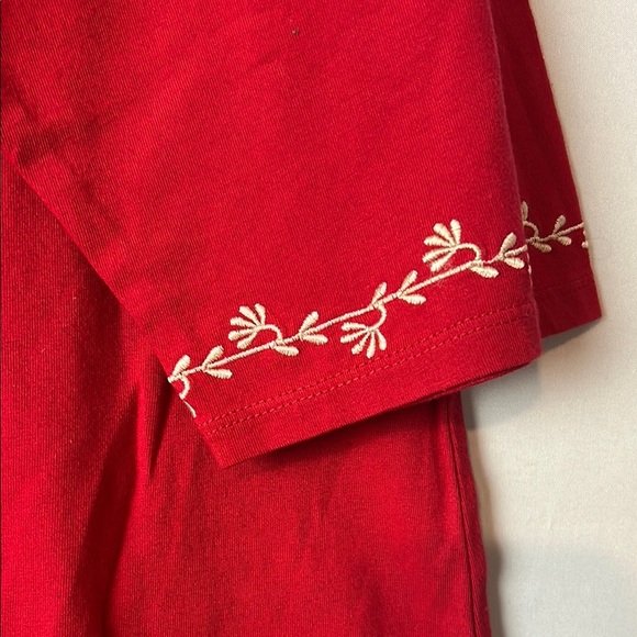 Avenue Women’s Embroidered Top Tunic 3/4 Sleeve 100%Cotton Size 26/28 - Picture 4 of 13